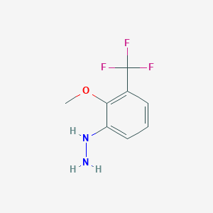 molecular formula C8H9F3N2O B13617901 [2-Methoxy-3-(trifluoromethyl)phenyl]hydrazine 