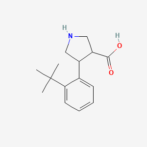 4-(2-Tert-butylphenyl)pyrrolidine-3-carboxylic acid