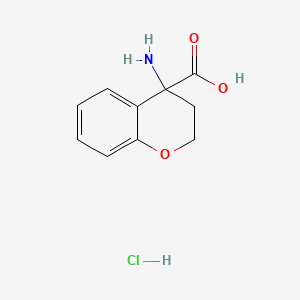 4-amino-3,4-dihydro-2H-1-benzopyran-4-carboxylic acid hydrochloride