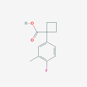 1-(4-Fluoro-3-methylphenyl)cyclobutane-1-carboxylic acid