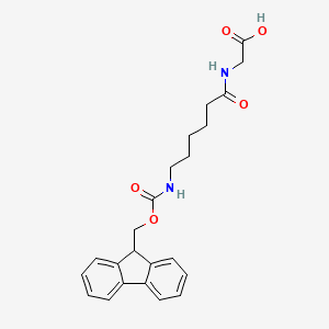 N-[6-({[(9H-Fluoren-9-yl)methoxy]carbonyl}amino)hexanoyl]glycine