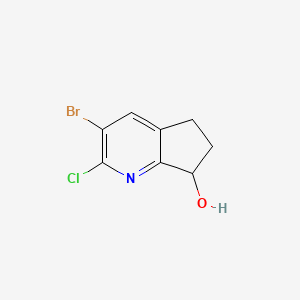 3-bromo-2-chloro-5H,6H,7H-cyclopenta[b]pyridin-7-ol