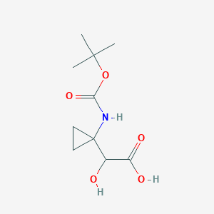 2-(1-{[(Tert-butoxy)carbonyl]amino}cyclopropyl)-2-hydroxyacetic acid