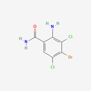 2-Amino-4-bromo-3,5-dichlorobenzamide