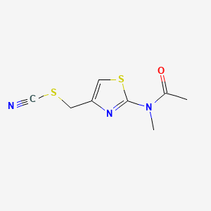 N-{4-[(cyanosulfanyl)methyl]-1,3-thiazol-2-yl}-N-methylacetamide