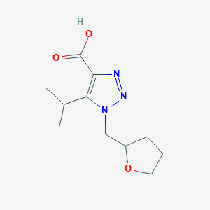 5-Isopropyl-1-((tetrahydrofuran-2-yl)methyl)-1h-1,2,3-triazole-4-carboxylic acid