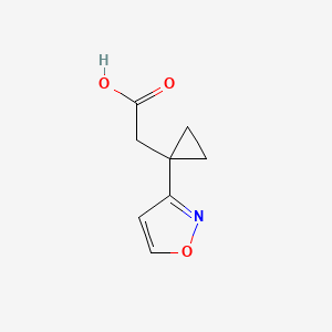 2-[1-(1,2-Oxazol-3-yl)cyclopropyl]acetic acid