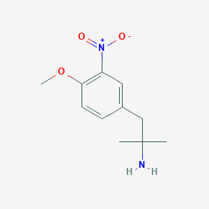 1-(4-Methoxy-3-nitrophenyl)-2-methylpropan-2-amine