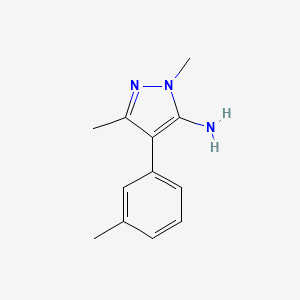 1,3-Dimethyl-4-(m-tolyl)-1h-pyrazol-5-amine