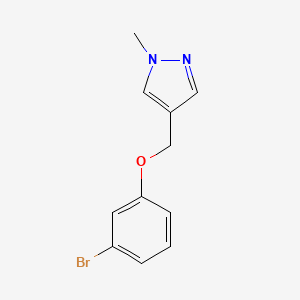 4-[(3-bromophenoxy)methyl]-1-methyl-1H-pyrazole