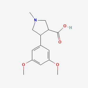 4-(3,5-Dimethoxyphenyl)-1-methylpyrrolidine-3-carboxylic acid