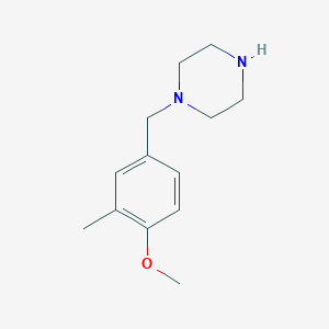 1-[(4-Methoxy-3-methylphenyl)methyl]piperazine