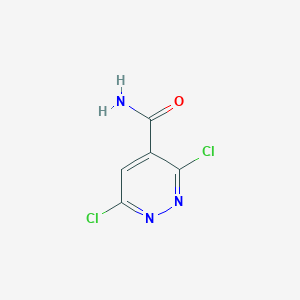molecular formula C5H3Cl2N3O B1361831 3,6-二氯吡啶二嗪-4-甲酰胺 CAS No. 27427-66-3