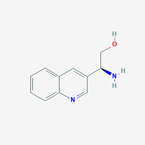 (S)-2-Amino-2-(quinolin-3-yl)ethan-1-ol