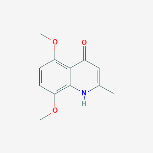 molecular formula C12H13NO3 B1361847 5,8-Dimethoxy-2-methylquinolin-4-ol CAS No. 58868-03-4