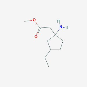 Methyl 2-(1-amino-3-ethylcyclopentyl)acetate