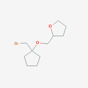 2-(((1-(Bromomethyl)cyclopentyl)oxy)methyl)tetrahydrofuran