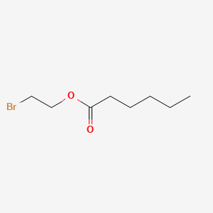 molecular formula C8H15BrO2 B13618893 Hexanoic acid, 2-bromoethyl ester CAS No. 6282-52-6