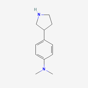 N,N-dimethyl-4-(pyrrolidin-3-yl)aniline