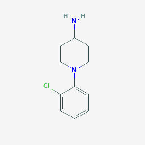 molecular formula C11H15ClN2 B13618922 1-(2-Chlorophenyl)-4-piperidinamine 