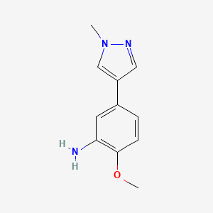 2-methoxy-5-(1-methyl-1H-pyrazol-4-yl)aniline