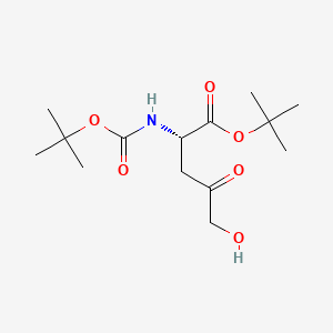 tert-Butyl (S)-2-((tert-butoxycarbonyl)amino)-5-hydroxy-4-oxopentanoate