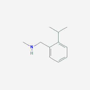 molecular formula C11H17N B13618983 Methyl({[2-(propan-2-yl)phenyl]methyl})amine 