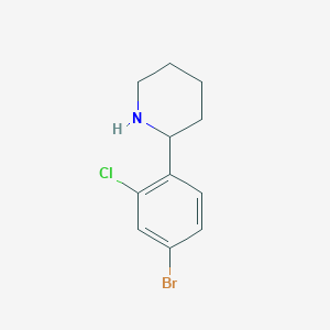 2-(4-Bromo-2-chlorophenyl)piperidine