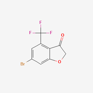 6-Bromo-4-(trifluoromethyl)-2,3-dihydro-1-benzofuran-3-one