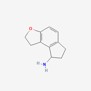 1H,2H,6H,7H,8H-indeno[5,4-b]furan-8-amine