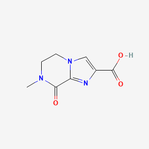 7-methyl-8-oxo-5H,6H,7H,8H-imidazo[1,2-a]pyrazine-2-carboxylicacid