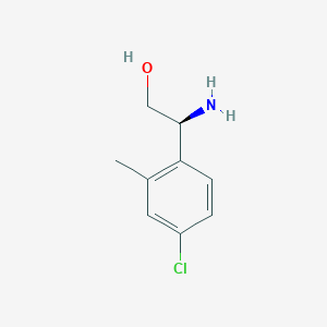 (S)-2-Amino-2-(4-chloro-2-methylphenyl)ethan-1-ol