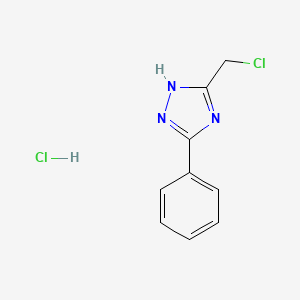 3-(Chloromethyl)-5-phenyl-1H-1,2,4-triazole Hydrochloride