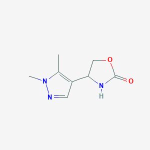 4-(1,5-Dimethyl-1h-pyrazol-4-yl)oxazolidin-2-one