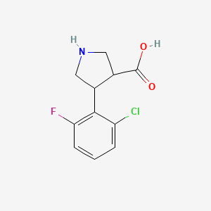 4-(2-Chloro-6-fluorophenyl)pyrrolidine-3-carboxylic acid