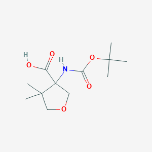 3-{[(Tert-butoxy)carbonyl]amino}-4,4-dimethyloxolane-3-carboxylic acid