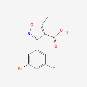 3-(3-Bromo-5-fluorophenyl)-5-methylisoxazole-4-carboxylic Acid