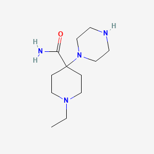 1-Ethyl-4-(piperazin-1-yl)piperidine-4-carboxamide