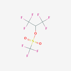 B136193 1,1,1,3,3,3-Hexafluoropropan-2-yl trifluoromethanesulfonate CAS No. 156241-41-7