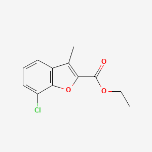 molecular formula C12H11ClO3 B1361935 7-氯-3-甲基-1-苯并呋喃-2-甲酸乙酯 CAS No. 32565-17-6