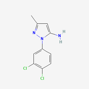 molecular formula C10H9Cl2N3 B1361954 1-(3,4-二氯苯基)-3-甲基-1H-吡唑-5-胺 CAS No. 76606-68-3