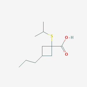 1-(Isopropylthio)-3-propylcyclobutane-1-carboxylic acid