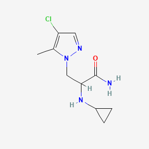 3-(4-Chloro-5-methyl-1h-pyrazol-1-yl)-2-(cyclopropylamino)propanamide