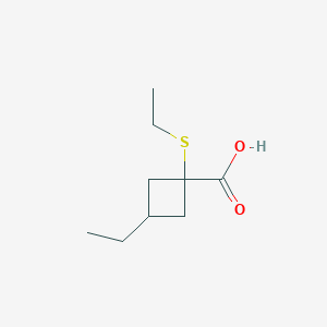 3-Ethyl-1-(ethylthio)cyclobutane-1-carboxylic acid