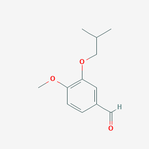 molecular formula C12H16O3 B1361964 3-Isobutoxy-4-methoxybenzaldehyde CAS No. 57724-26-2