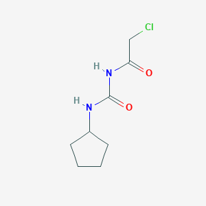 molecular formula C8H13ClN2O2 B1361966 3-(2-Chloroacetyl)-1-cyclopentylurea 