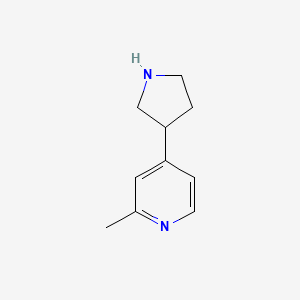 2-Methyl-4-(pyrrolidin-3-yl)pyridine