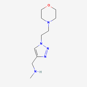 n-Methyl-1-(1-(2-morpholinoethyl)-1h-1,2,3-triazol-4-yl)methanamine