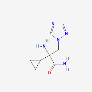 2-Amino-2-cyclopropyl-3-(1h-1,2,4-triazol-1-yl)propanamide