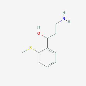 3-Amino-1-(2-(methylthio)phenyl)propan-1-ol